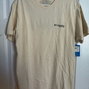 Columbia Men's Beige Short Sleeve Tee